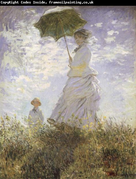 Claude Monet The Walk,Lady iwth Parasol